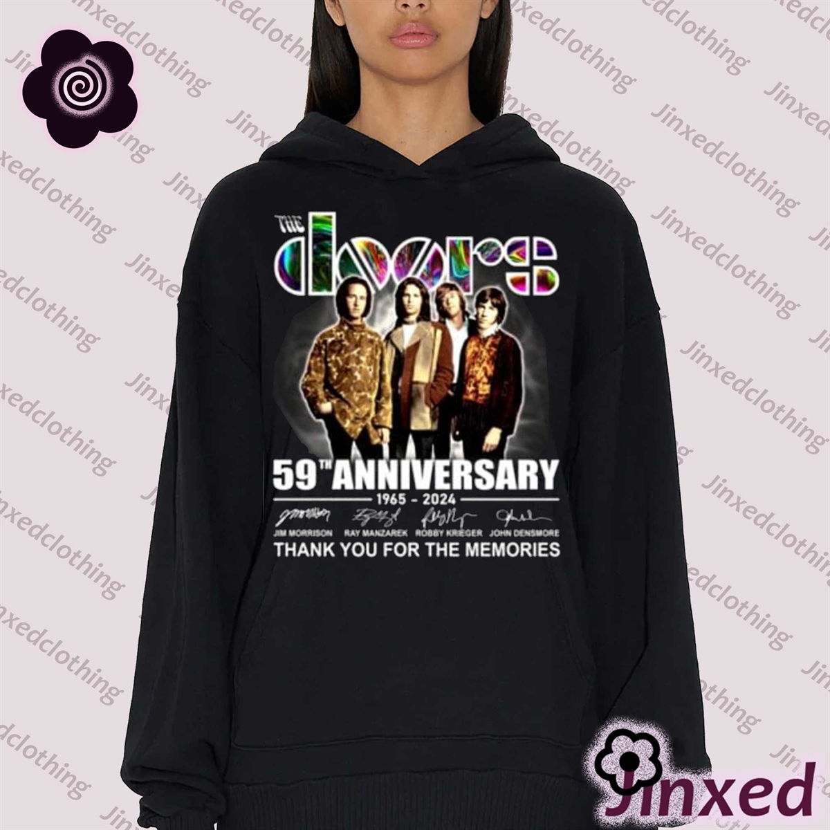 The Doors 59th Anniversary 1965-2024 Thank You For The Memories Unisex T-shirt 